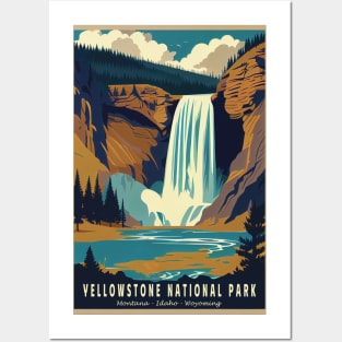 Yellowstone National Park Vintage Poster Posters and Art